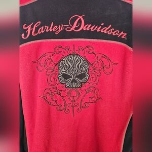 Harley-Davidson Red and Black Embroidered Jacket
